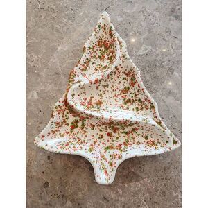 Mid -Century Modern 60's Decorative Ceramic Christmas Tree Candy Dish